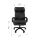 Кресло руководителя Chairman 505 экопремиум бежевый (черный пластик). Фото товара с разных ракурсов.
