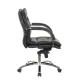 Кресло руководителя Бюрократ T-9927SL-LOW/BLACK низкая спинка черный кожа крестовина хром. Фото товара с разных ракурсов.