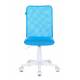 Кресло детское Бюрократ KD-9/WH/TW-55 голубой TW-31 TW-55 сетка/ткань (пластик белый). Фото товара с разных ракурсов.